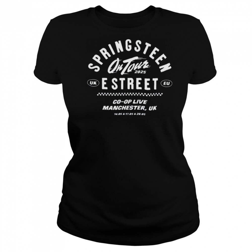 Bruce Springsteen On Tour 2025 Manchester UK T Shirt Women's T-shirt