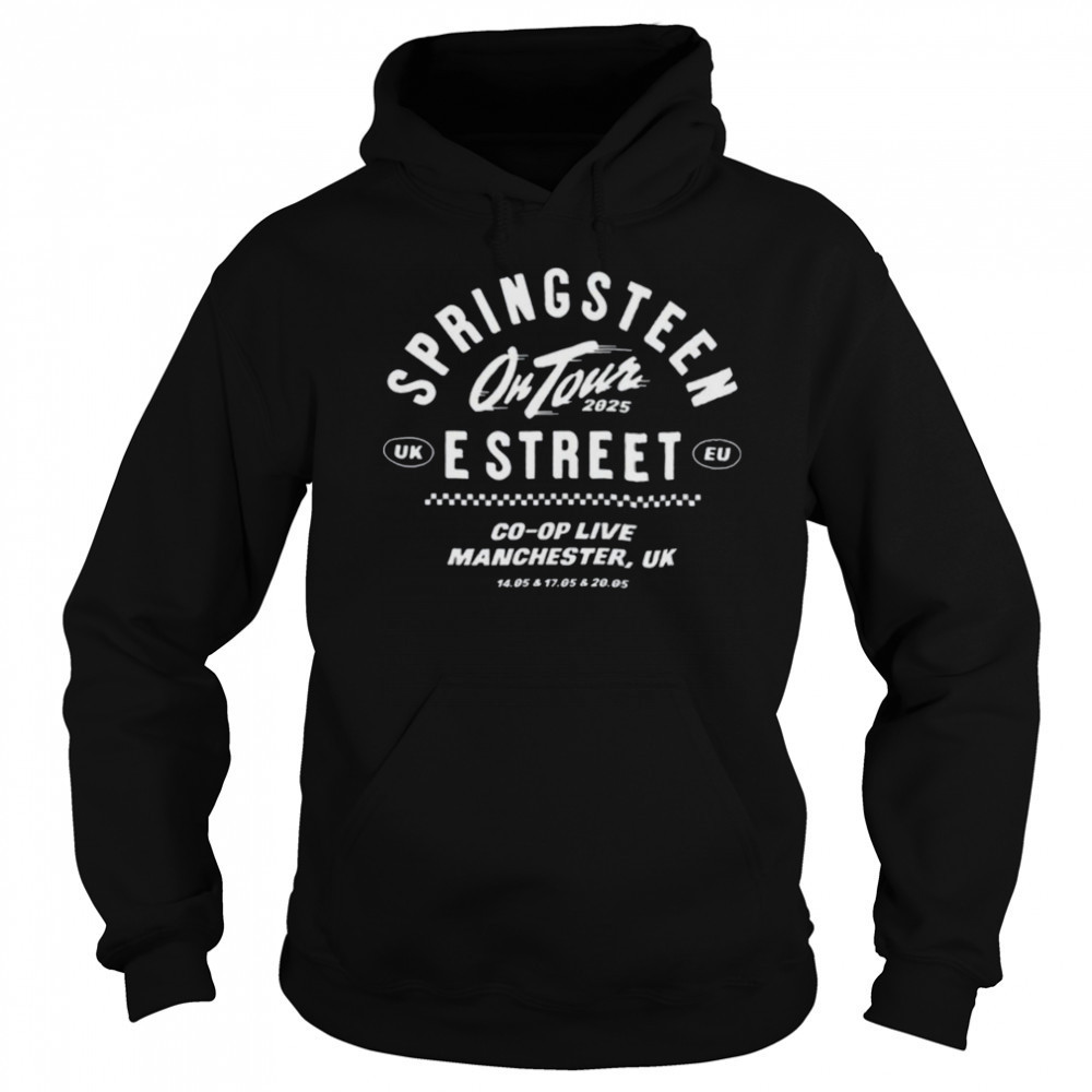 Bruce Springsteen On Tour 2025 Manchester UK T Shirt Hoodie