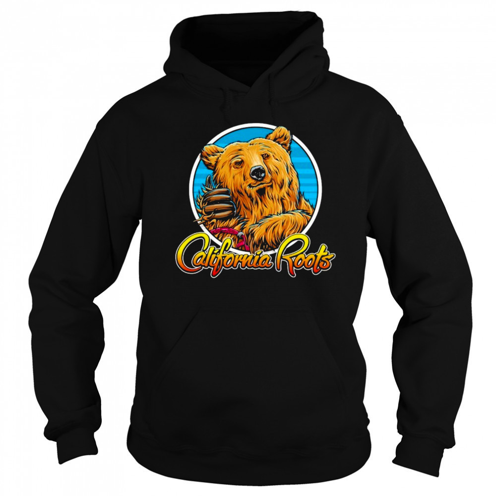 California Roots Bear T-shirt Hoodie