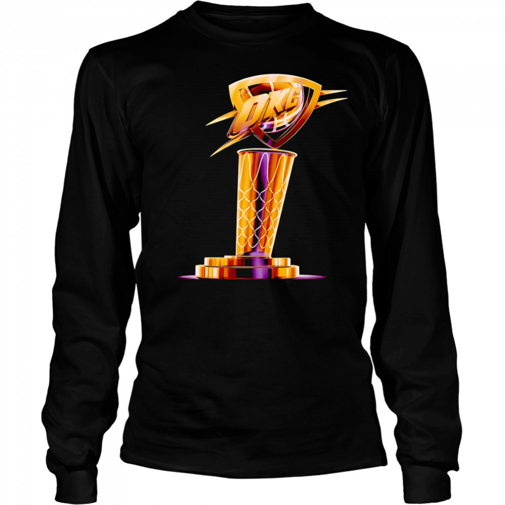 Cup Oklahoma City Thunder NBA champions Playoffs 2025 shirt Long Sleeved