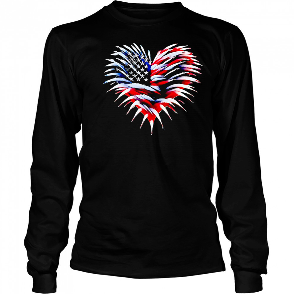 Heart hedgehog shirt Long Sleeved