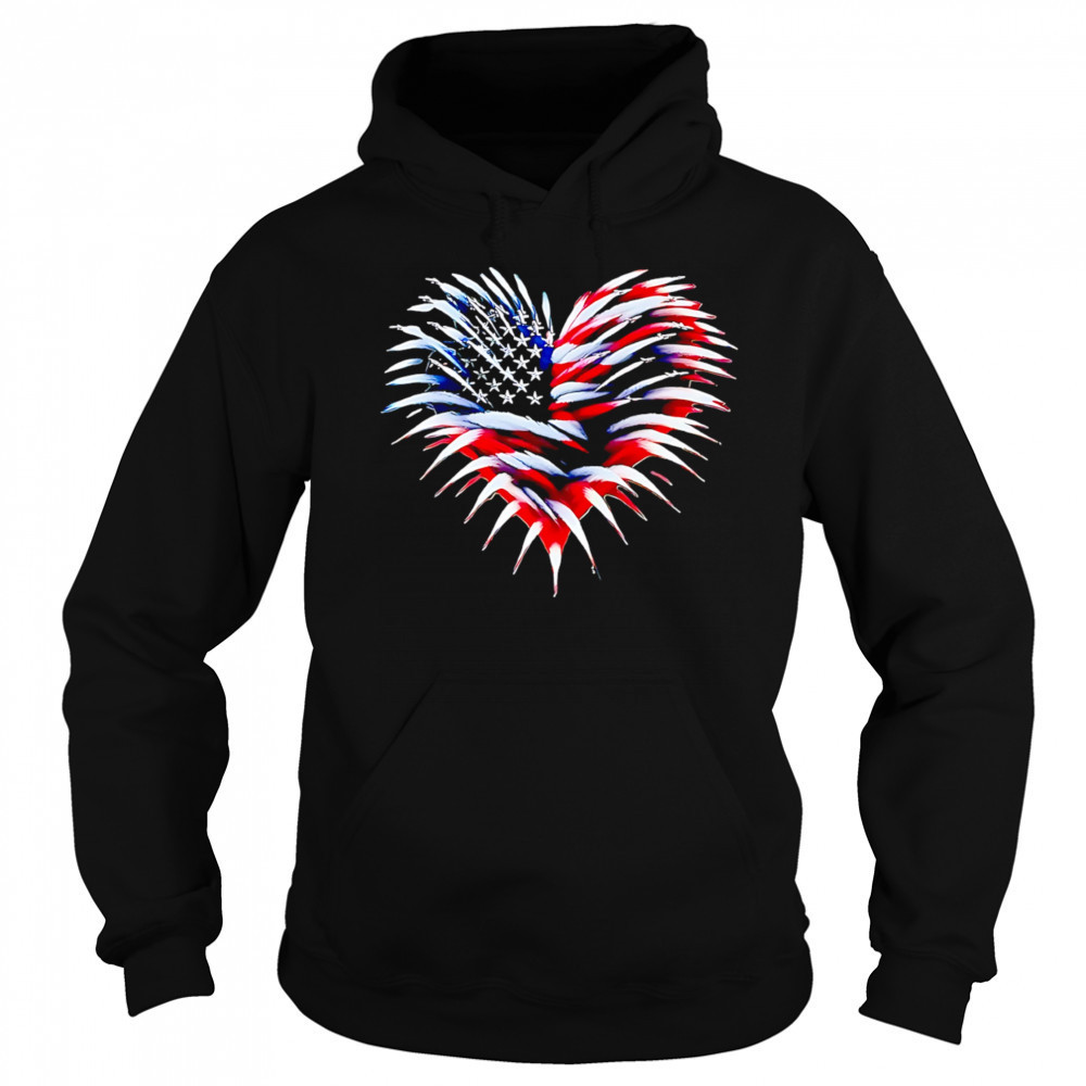 Heart hedgehog shirt Hoodie