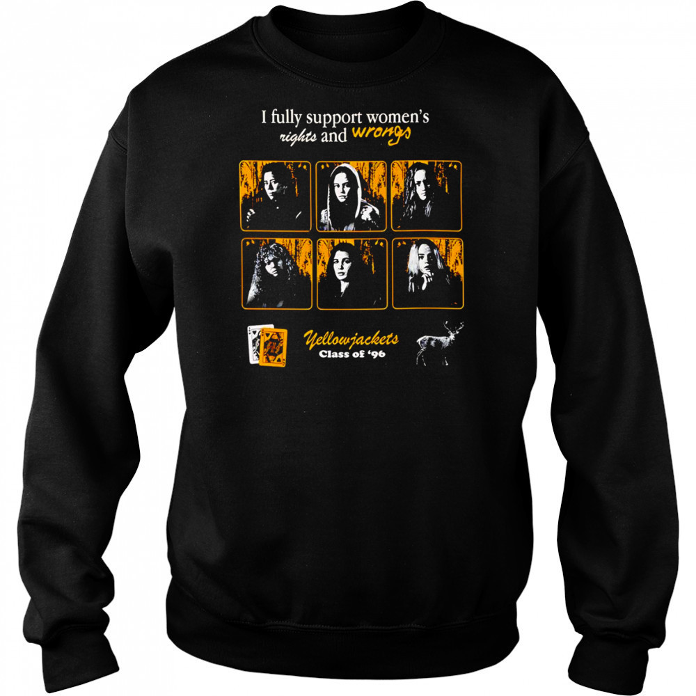 I fully support women’s rights and wrongs shirt Sweatshirt