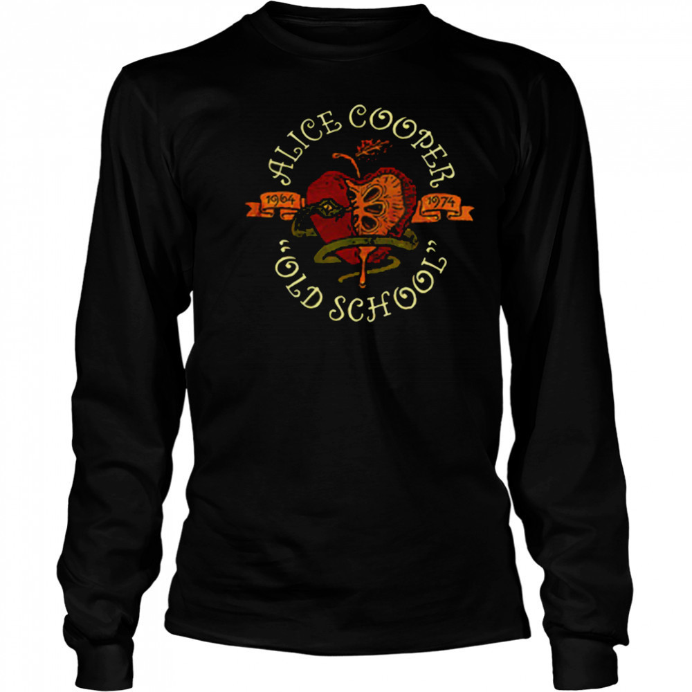 New Shirt Alice Cooper Old School T Shirt Long Sleeved