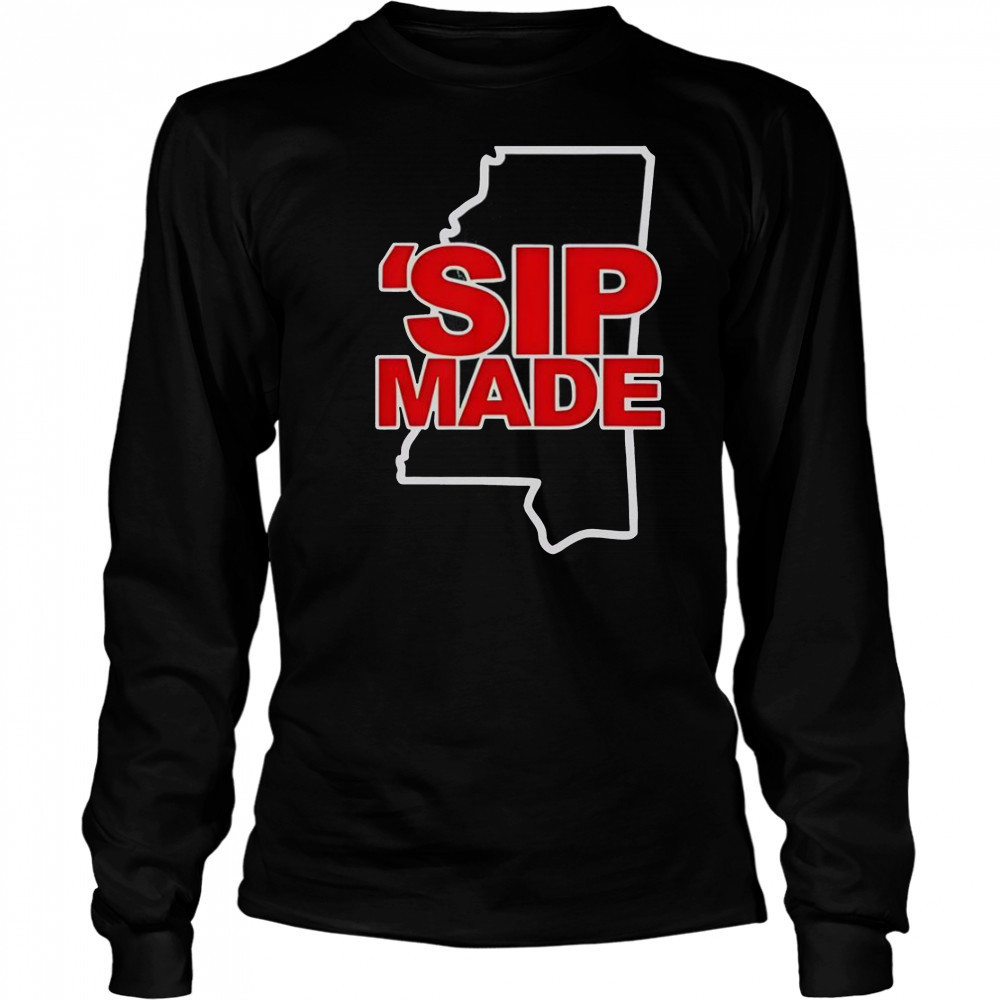Sip Made Map Kelvin Bolden Ole Miss Rebels T-Shirt Long Sleeved