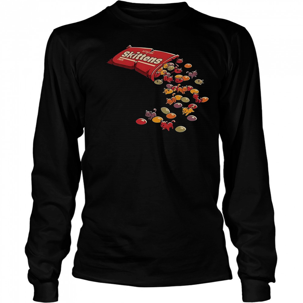 Skittens Cute Candy Cat T-Shirt Long Sleeved