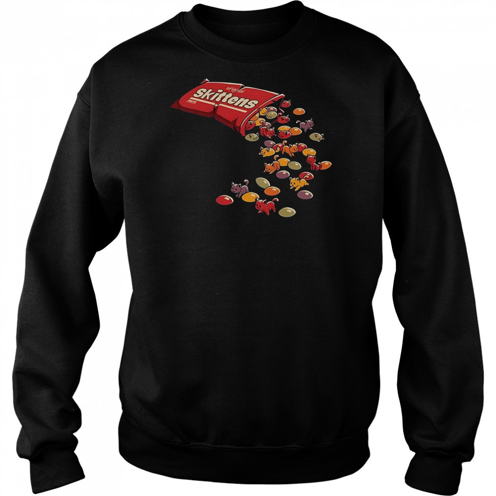 Skittens Cute Candy Cat T-Shirt Sweatshirt