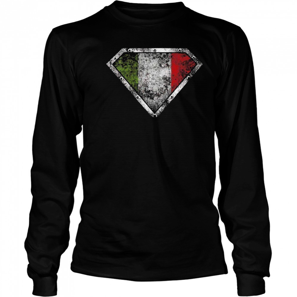 Super Italian Shield T-shirt Long Sleeved