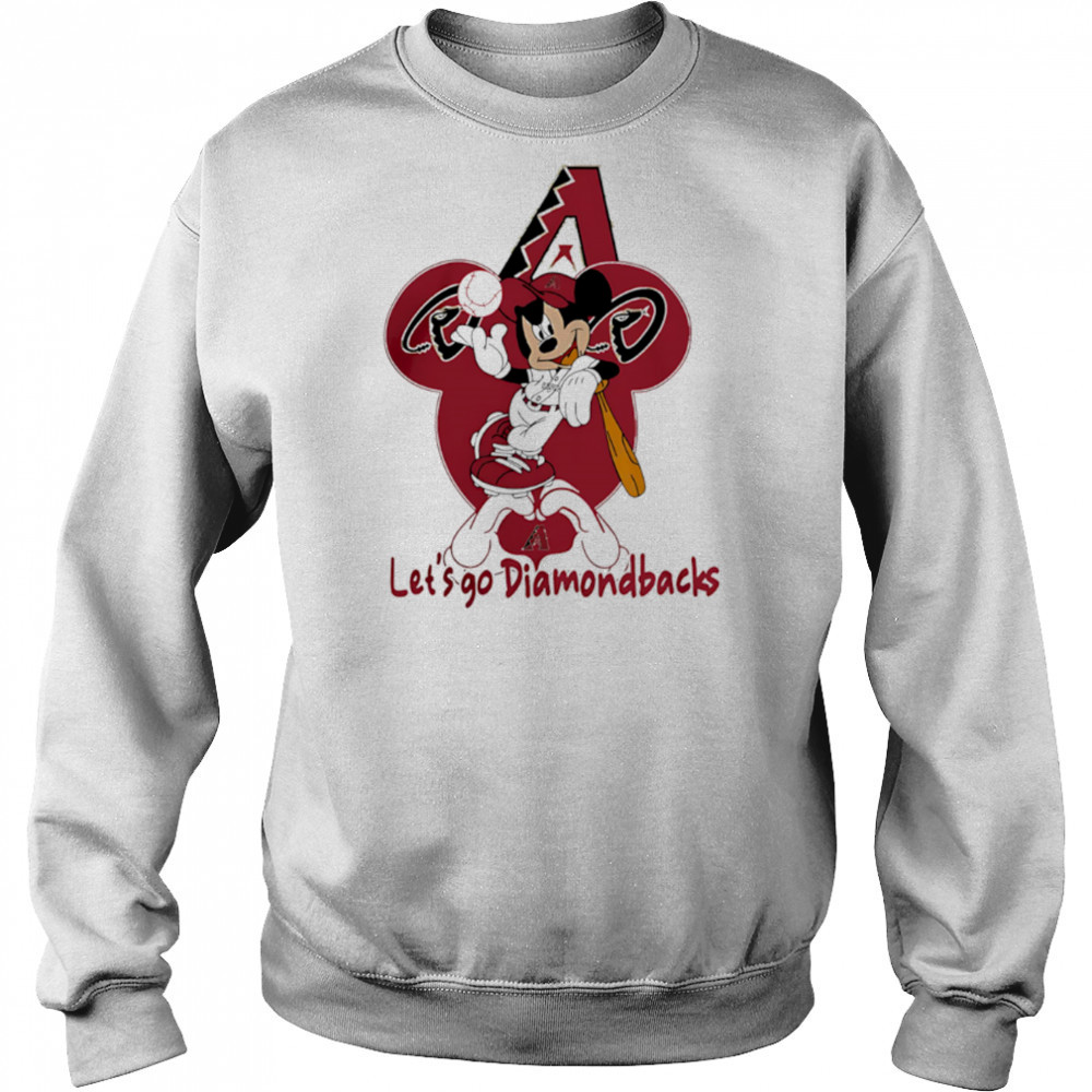 Arizona Diamondbacks Mickey Mouse Love Let’s Go Diamondbacks shirt Sweatshirt