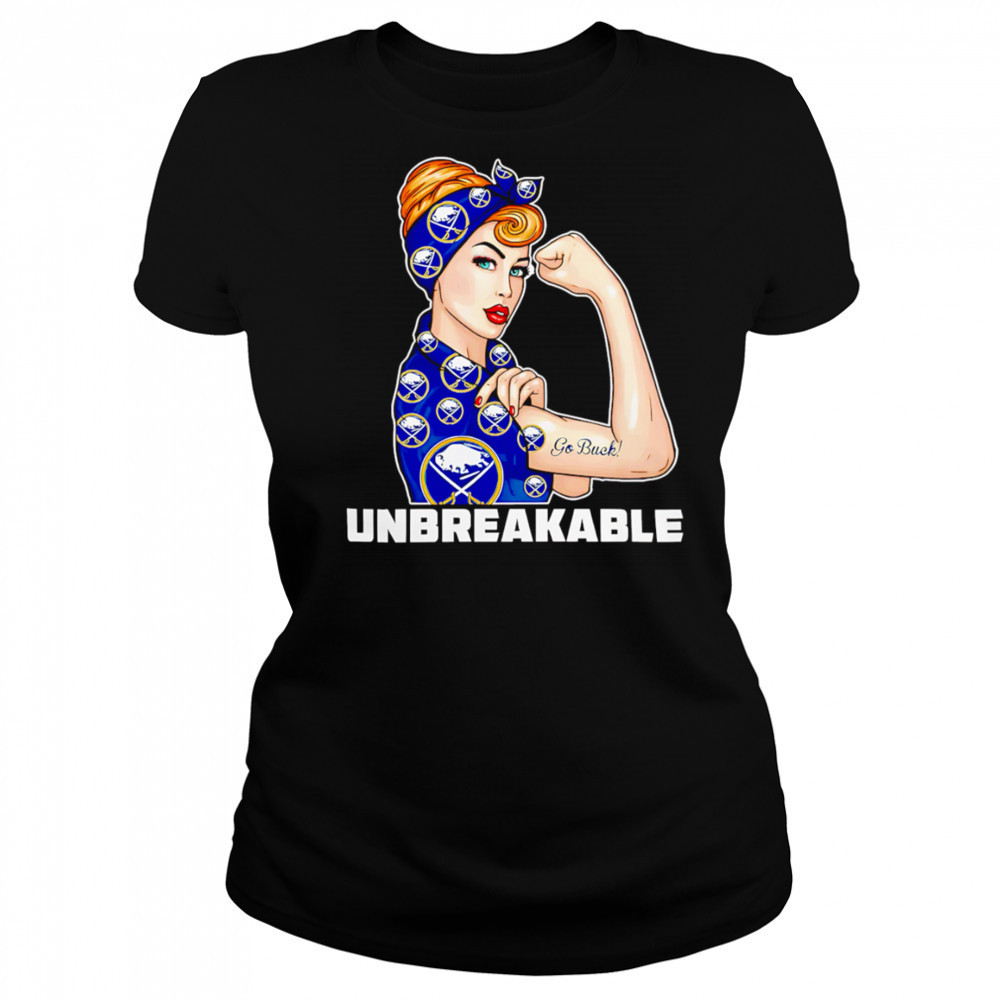 Beautiful Girl Unbreakable Go Buffalo Sabres Logo shirt Women's T-shirt