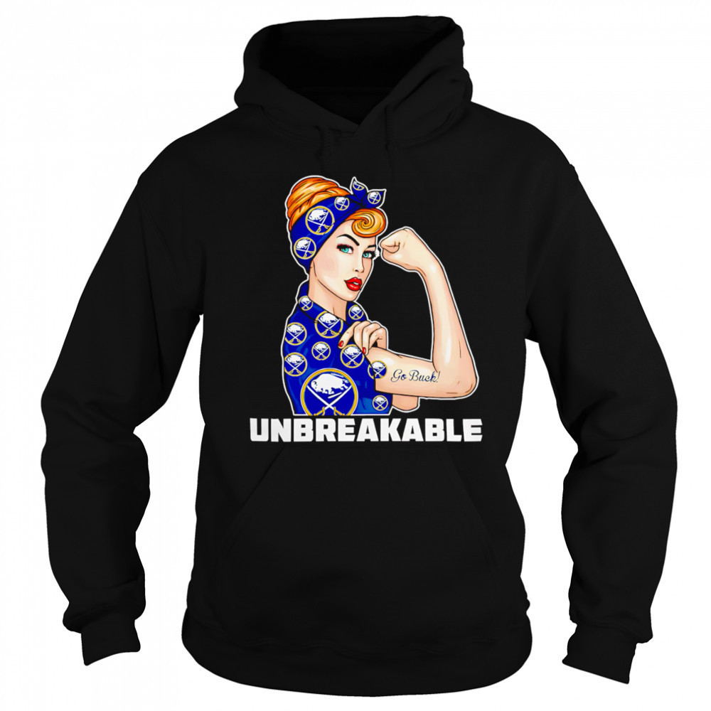 Beautiful Girl Unbreakable Go Buffalo Sabres Logo shirt Hoodie