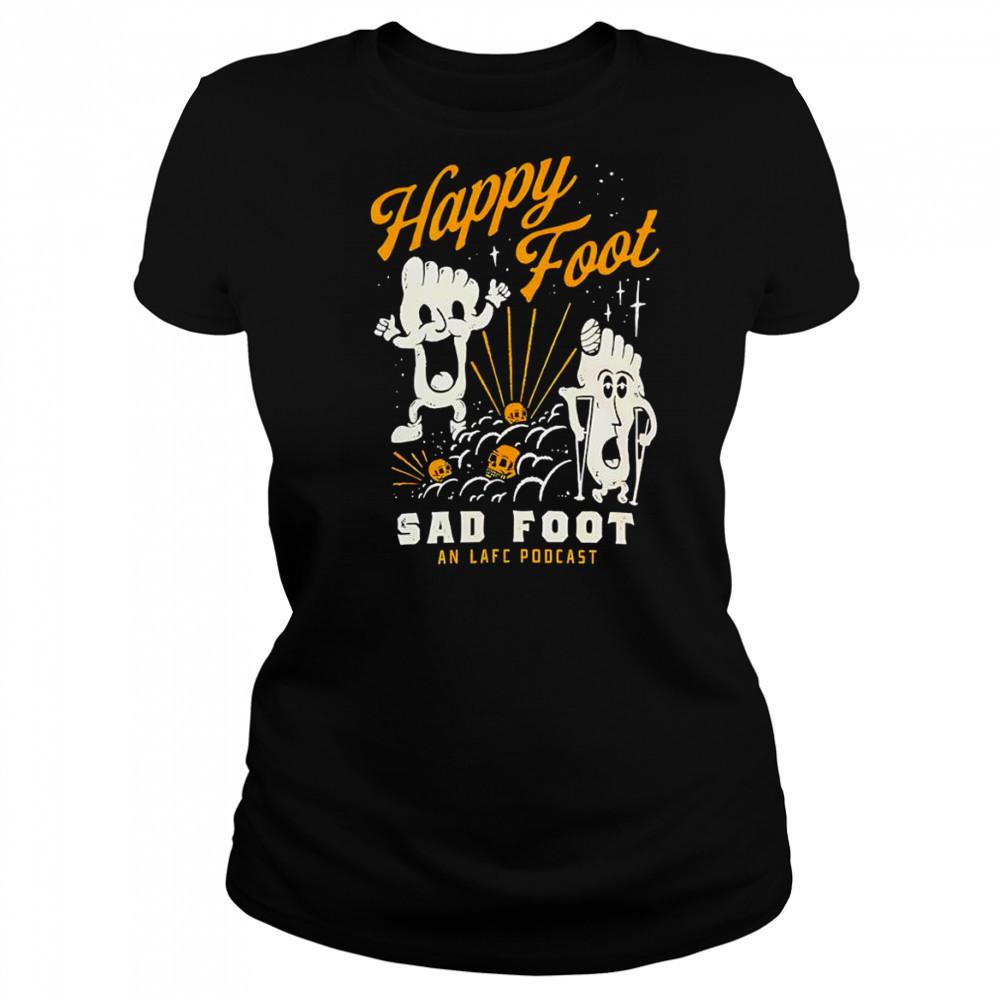 Biker Hand Drawn happy foot sad foot shirt Women's T-shirt