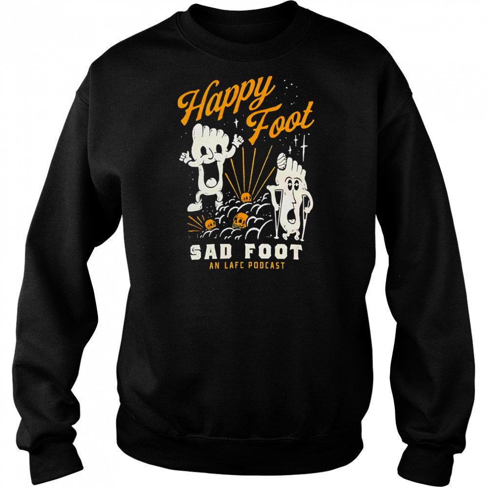 Biker Hand Drawn happy foot sad foot shirt Sweatshirt