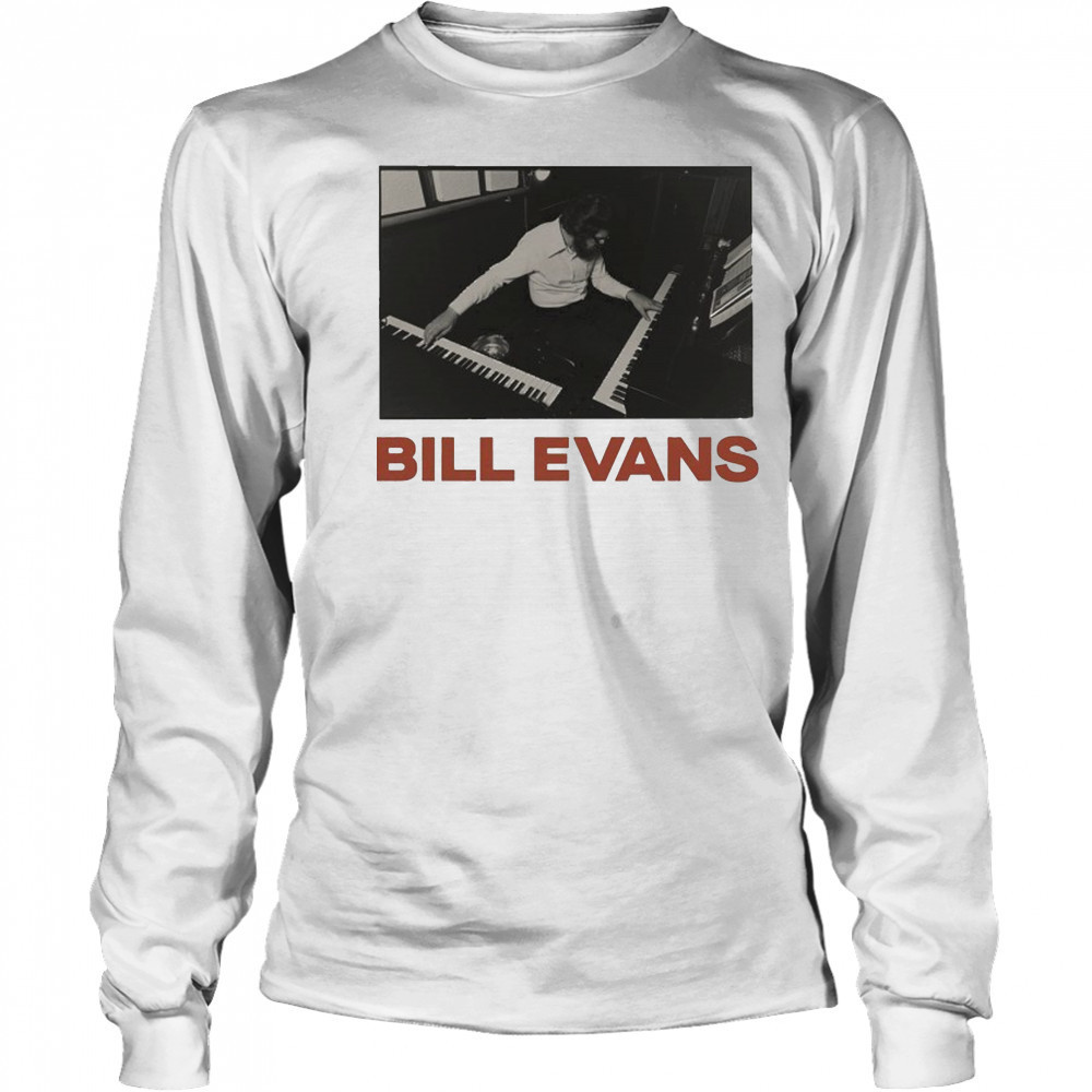 Bill Evans Piano T-Shirt Long Sleeved
