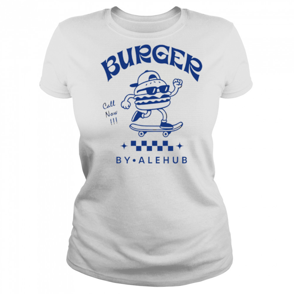 Burgers Call New By Alehub Sandwiches roller skating shirt Women's T-shirt
