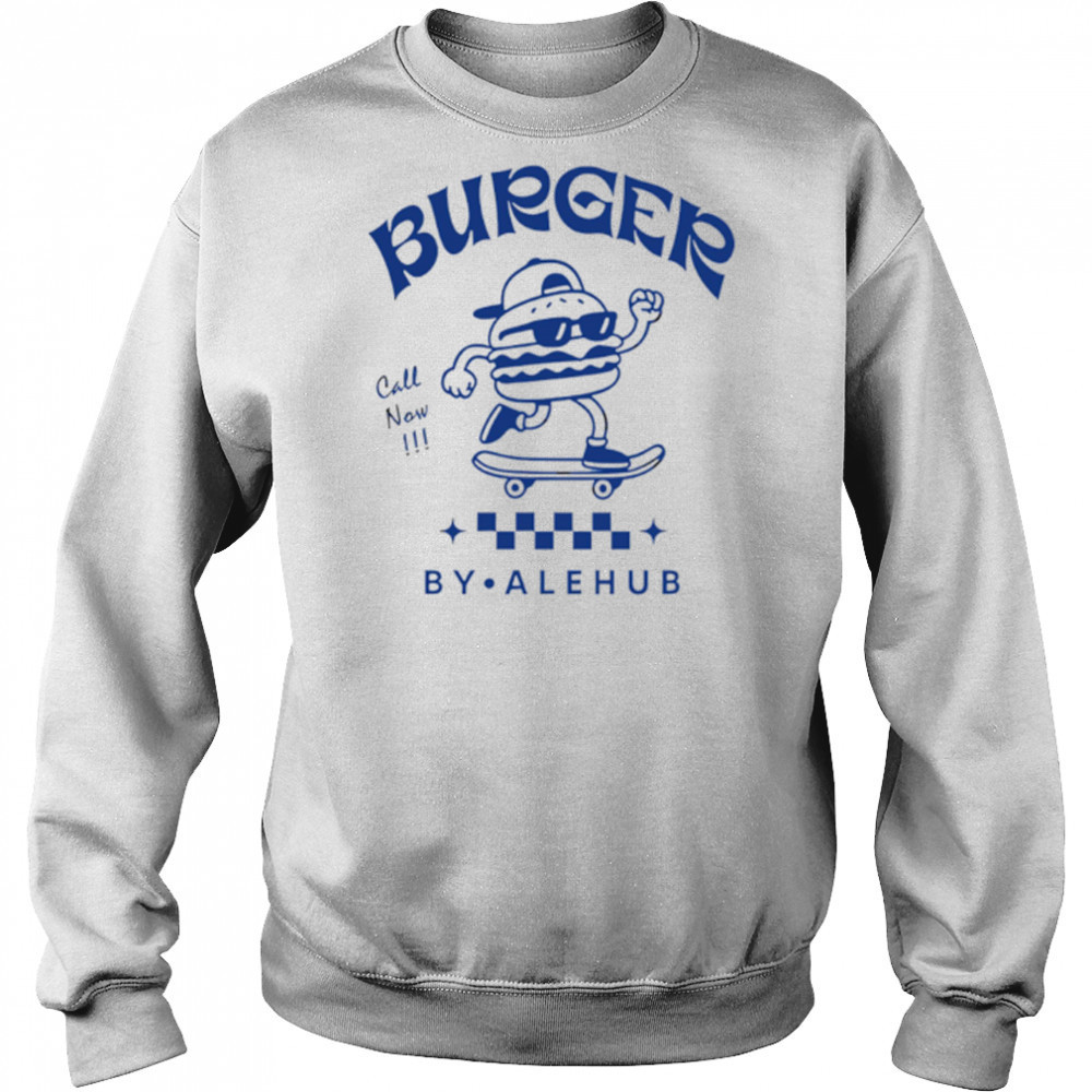 Burgers Call New By Alehub Sandwiches roller skating shirt Sweatshirt
