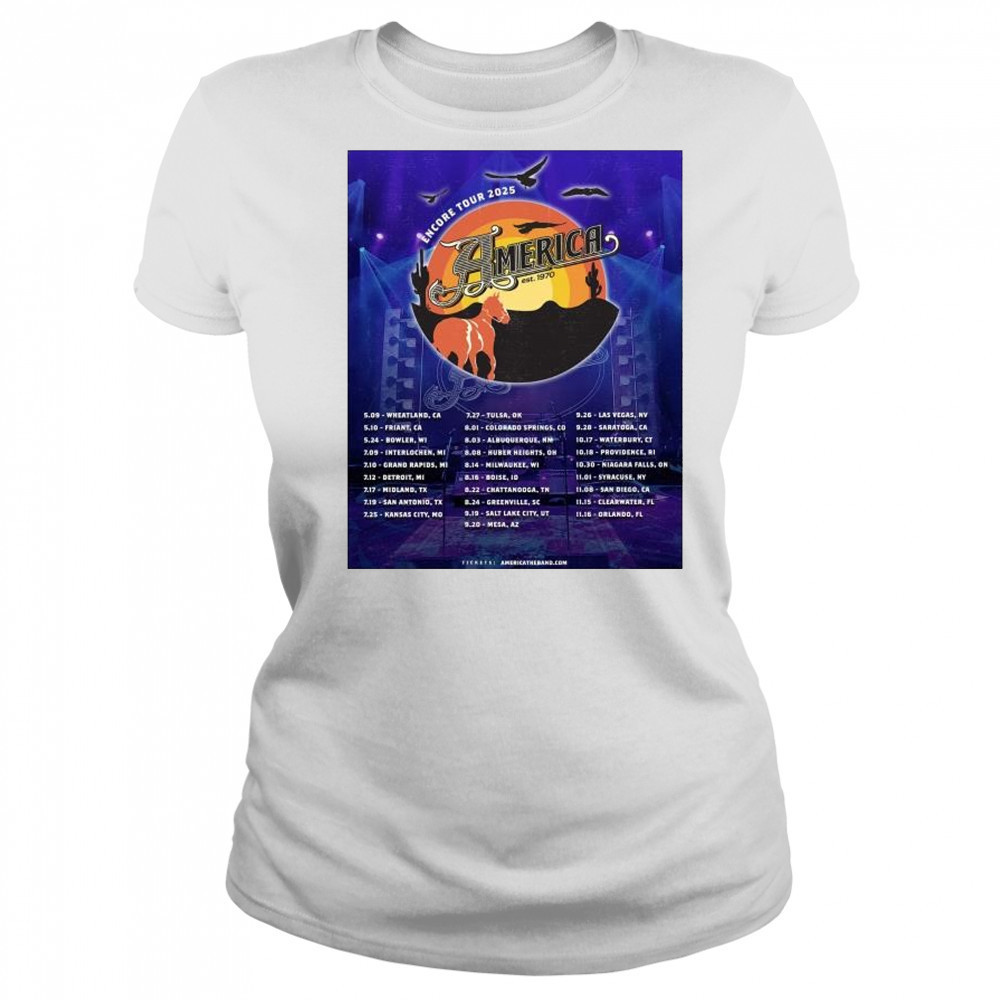 Encore Tour 2025 America est. 1970 Bowler, WI on Saturday May 24 t-shirt Women's T-shirt