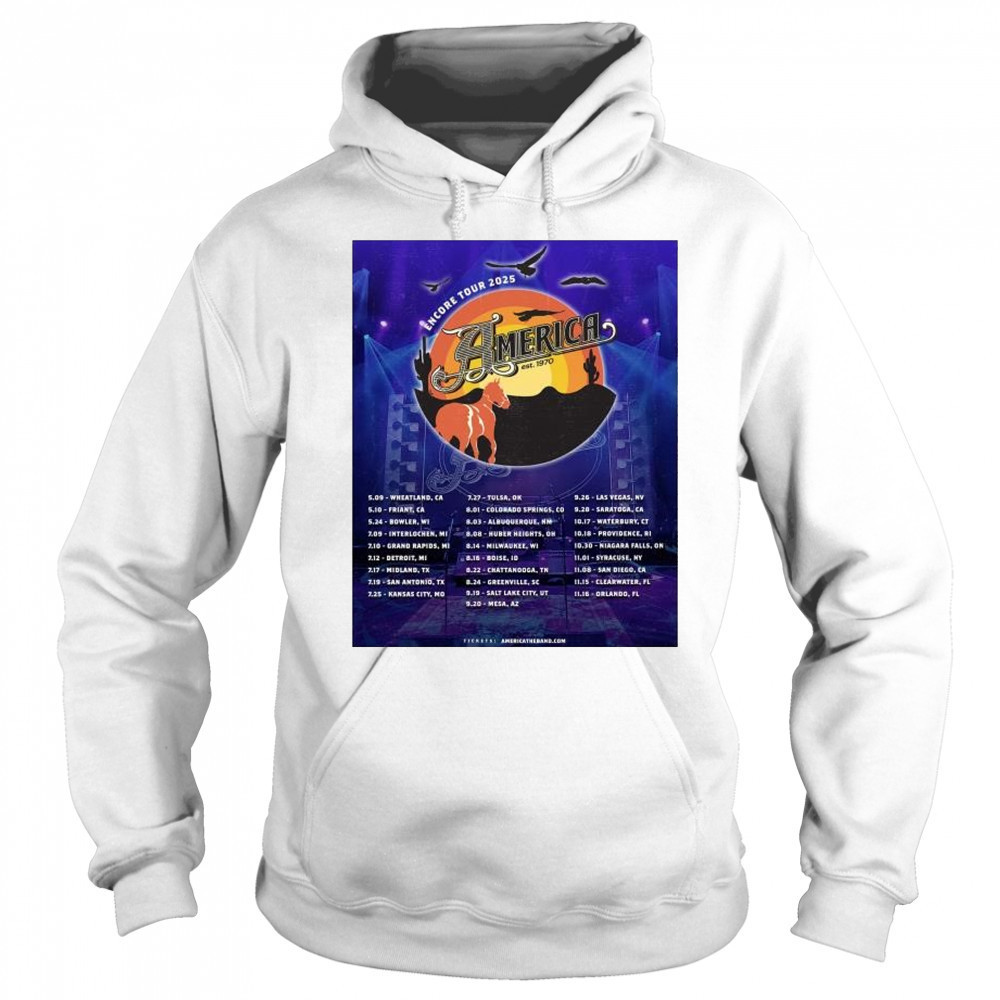 Encore Tour 2025 America est. 1970 Bowler, WI on Saturday May 24 t-shirt Hoodie