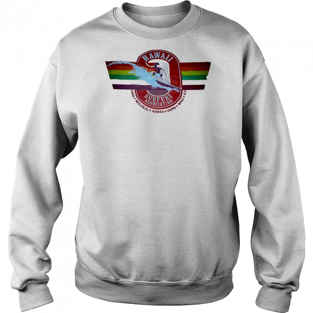 Hawaii Surfers E Associations logo vintage shirt Sweatshirt