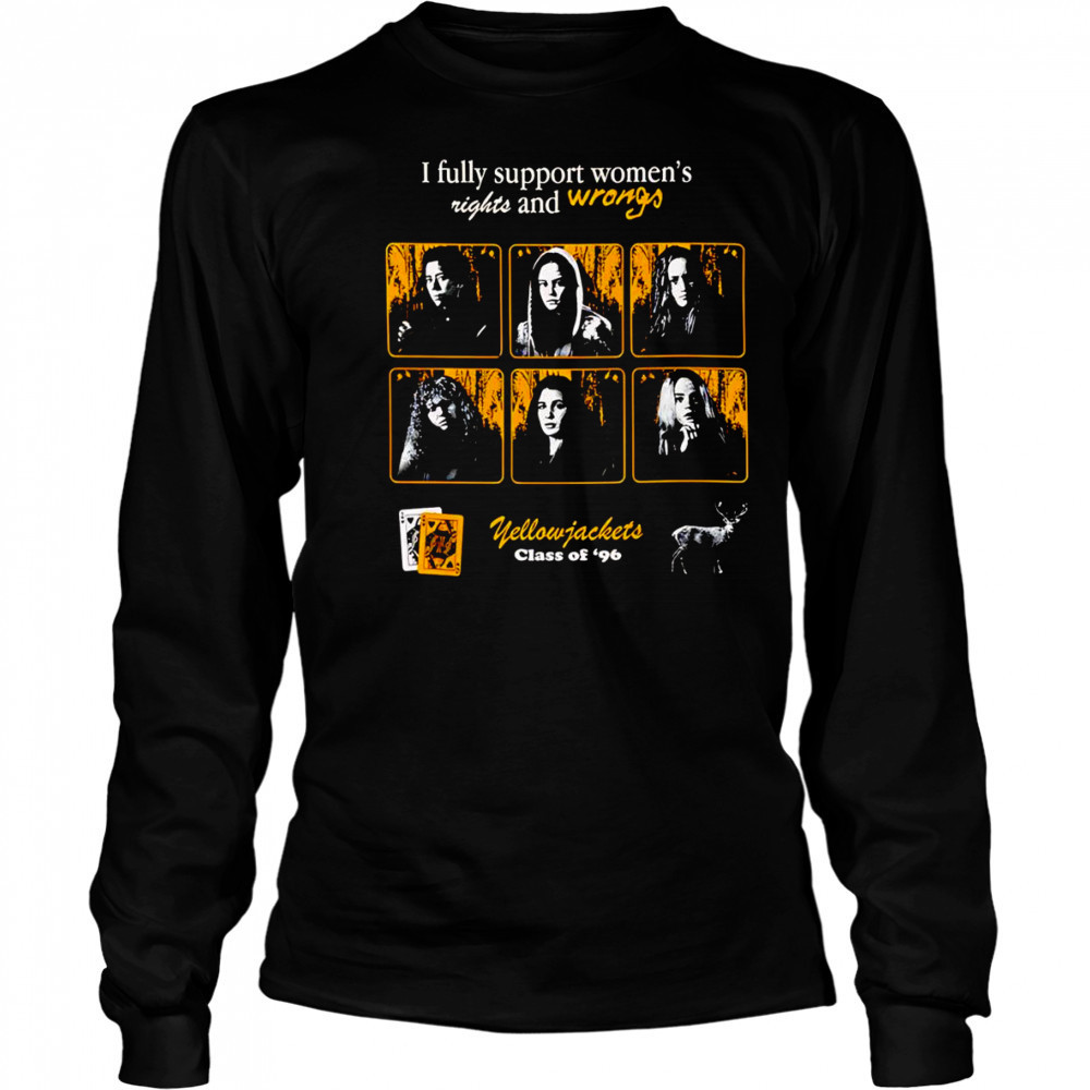 I fully support women’s rights and wrongs shirt Long Sleeved