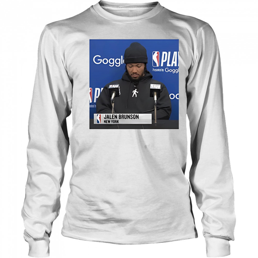 Jalen Brunson Press Conference shirt Long Sleeved