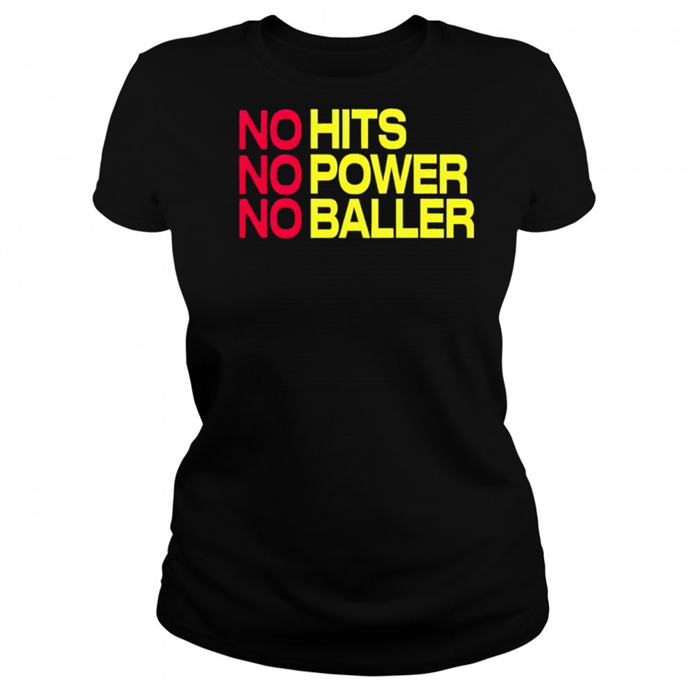 No Hits No Power No Baller shirt Women's T-shirt