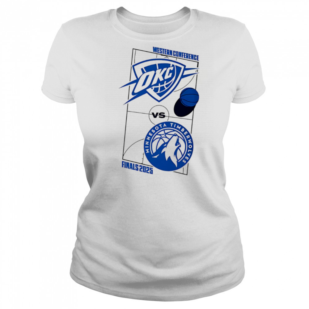 Oklahoma City Thunder vs Minnesota Timberwolves 2025 Western Conference Finals shirt Women's T-shirt