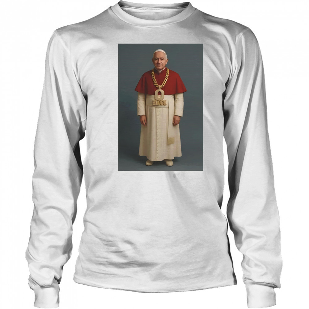Pope Leo O Block portrait shirt Long Sleeved