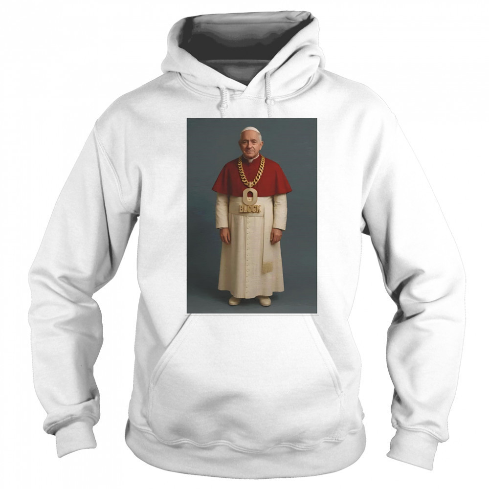 Pope Leo O Block portrait shirt Hoodie