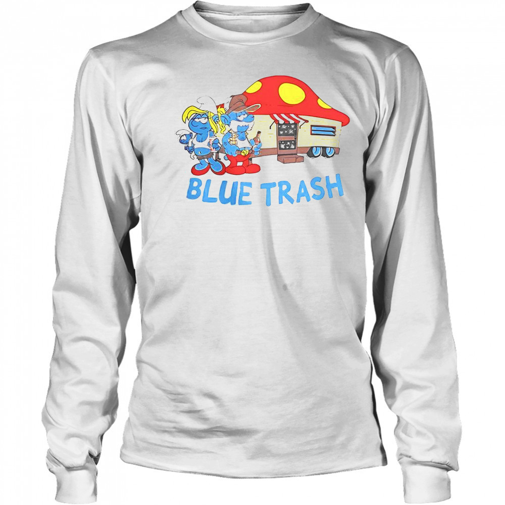 The Smurfs Blue Trash T-Shirt Long Sleeved