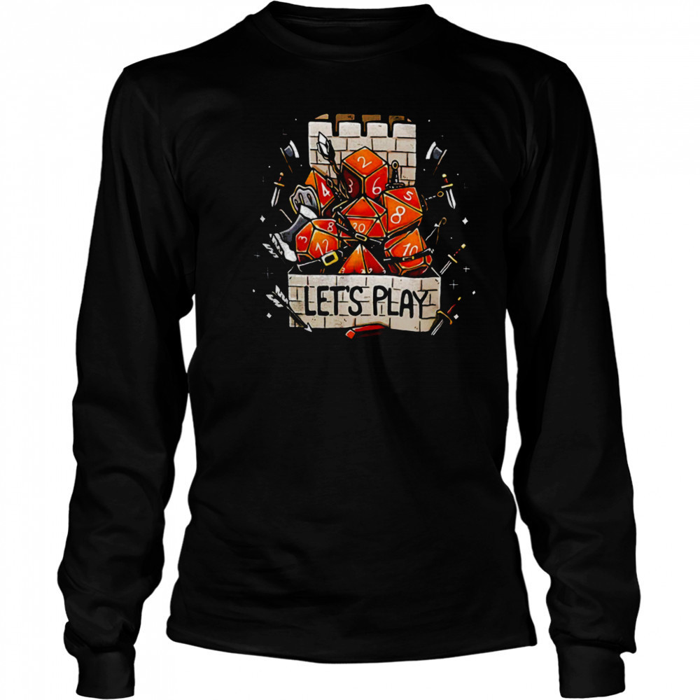 Tower dice let’s play shirt Long Sleeved