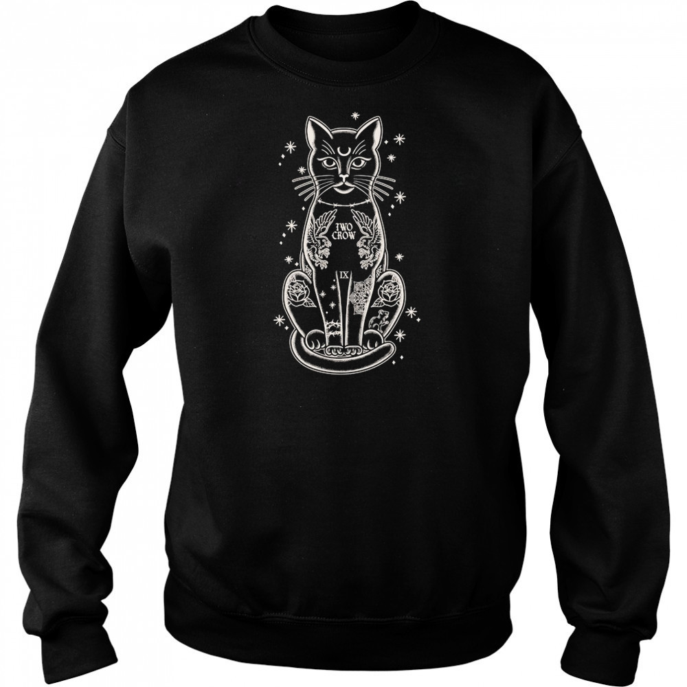 Two Crow Tattoo Cat T-shirt Sweatshirt