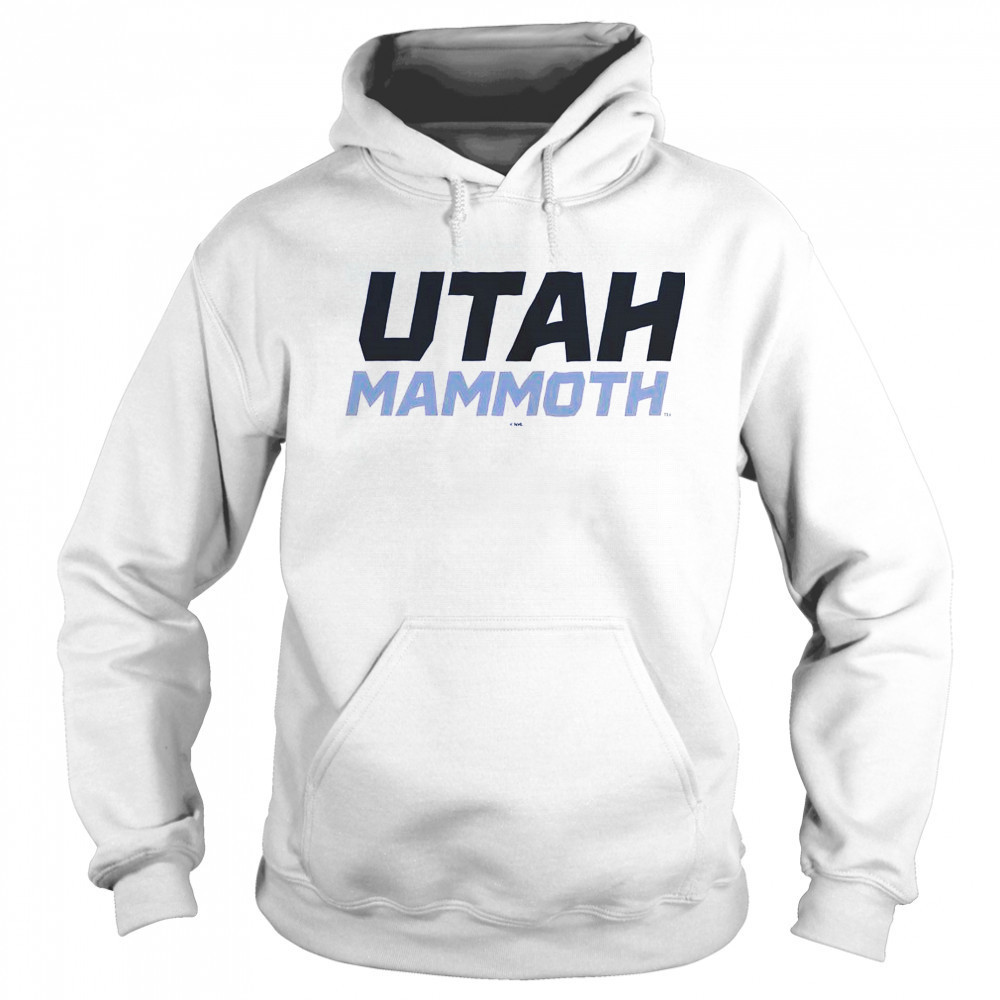 Utah Mammoth Wordmark Logo T-Shirt Hoodie