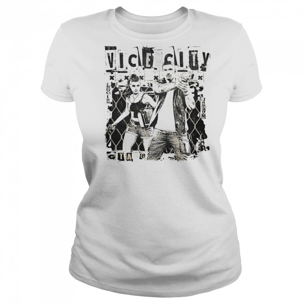 Vice City Gtag vintage black white shirt Women's T-shirt