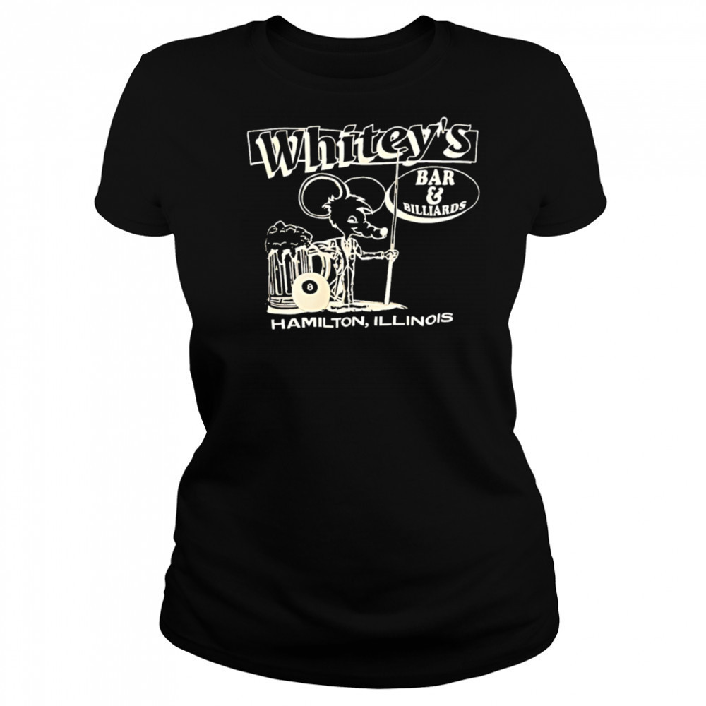 Whitey’s Bar Billiards Hamilton Illinois shirt Women's T-shirt