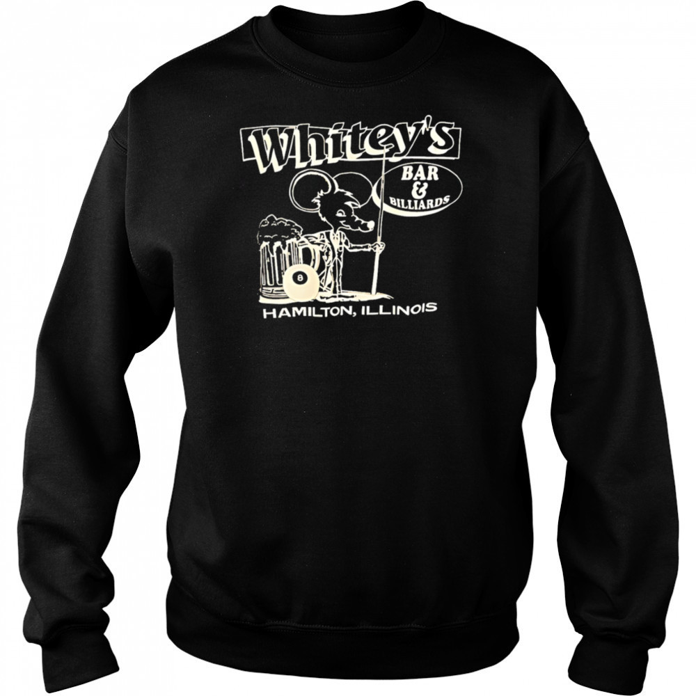 Whitey’s Bar Billiards Hamilton Illinois shirt Sweatshirt