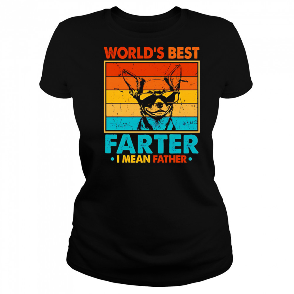 World’s Best Farter I Mean Father Fathers Day Funny Dad Dog shirt Women's T-shirt