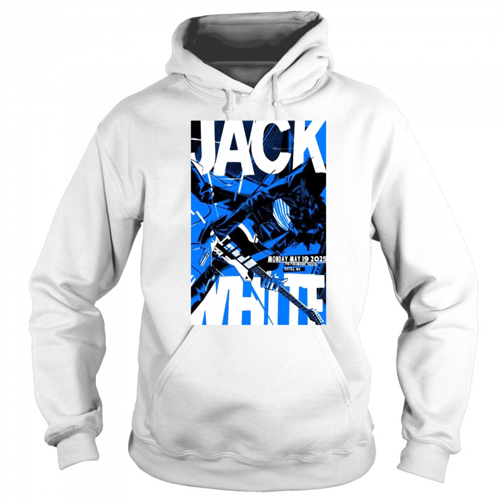 Jack White Paramount Theatre Seattle WA May 19 2025 Tour t-shirt Hoodie