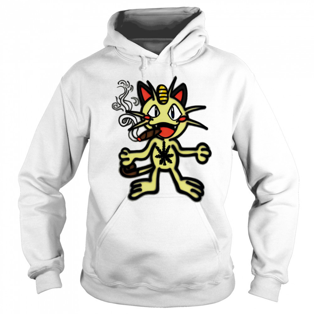 Meowth smoking shirt Hoodie