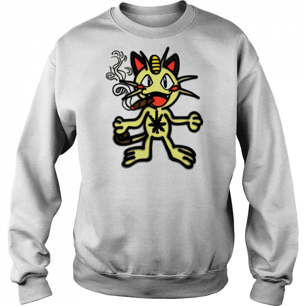 Meowth smoking shirt Sweatshirt