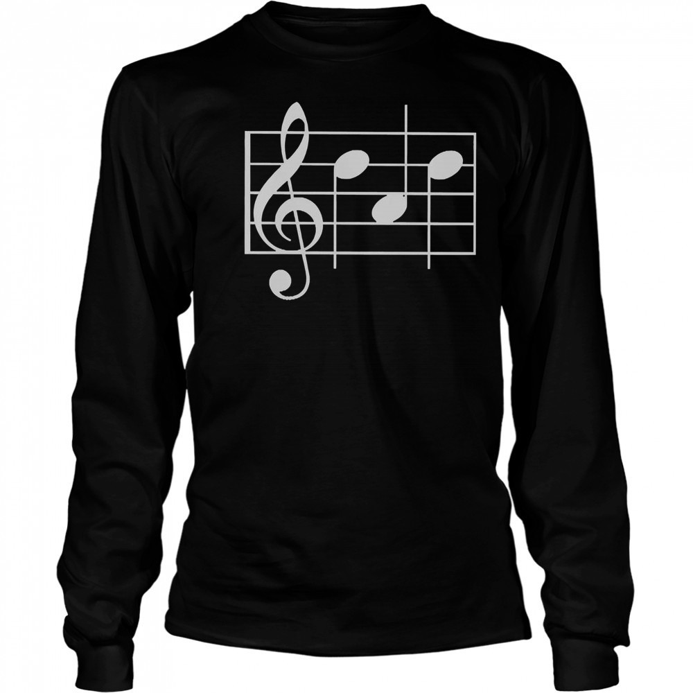 Musical Notes T-Shirt Long Sleeved