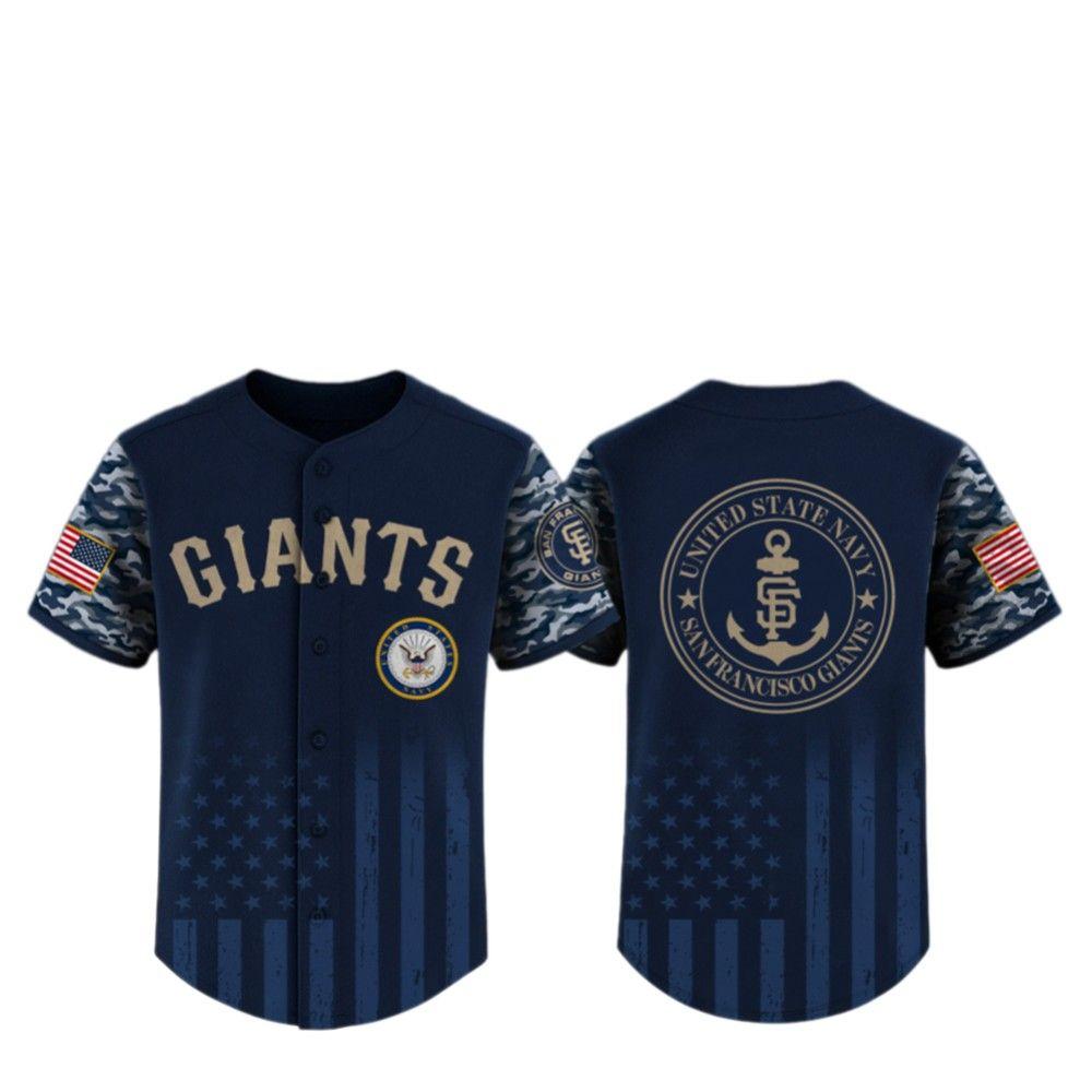 2025 SF Giants United State Navy Military Appreciation Night Jersey