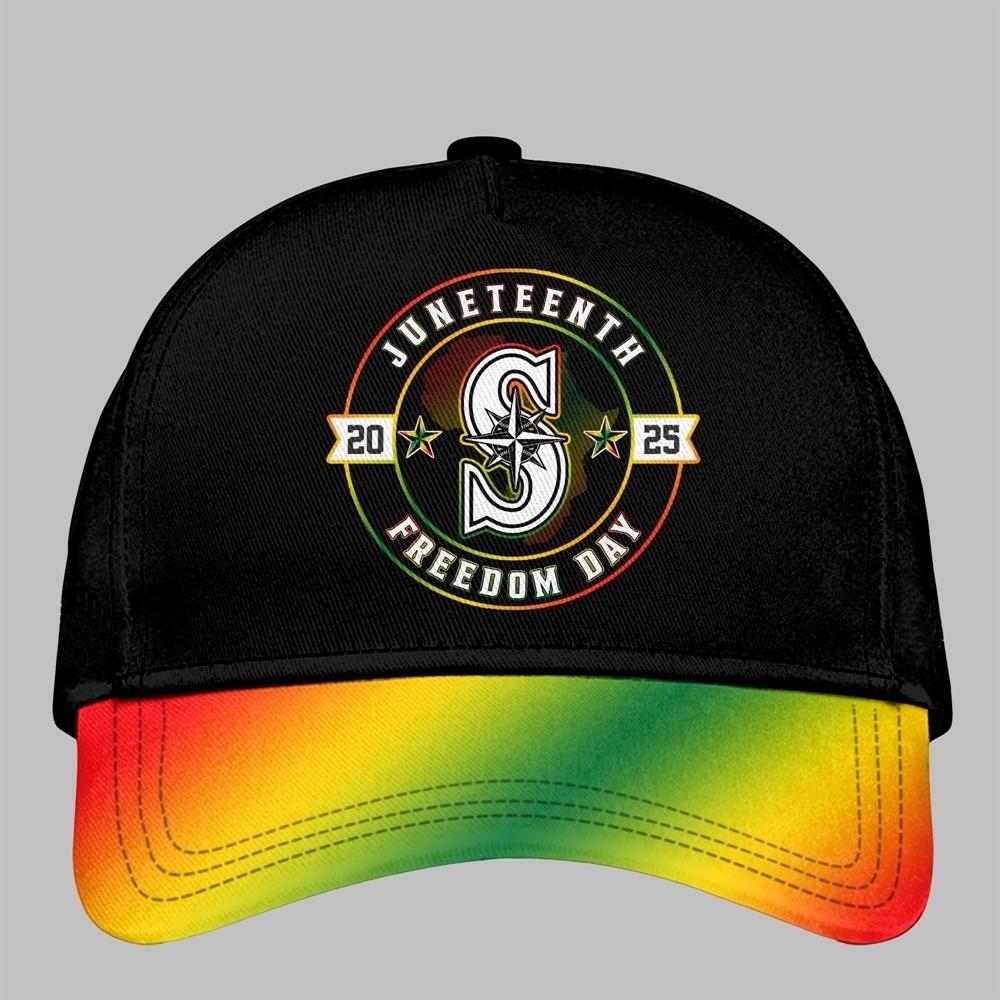 Seattle Mariners Juneteenth Day 2025 Baseball Jersey Hat