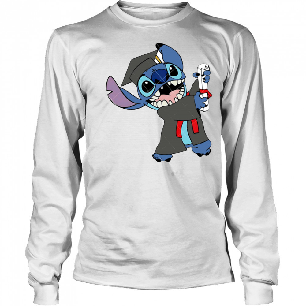 Stitch Graduation Graduate Class of 2025 shirt Long Sleeved