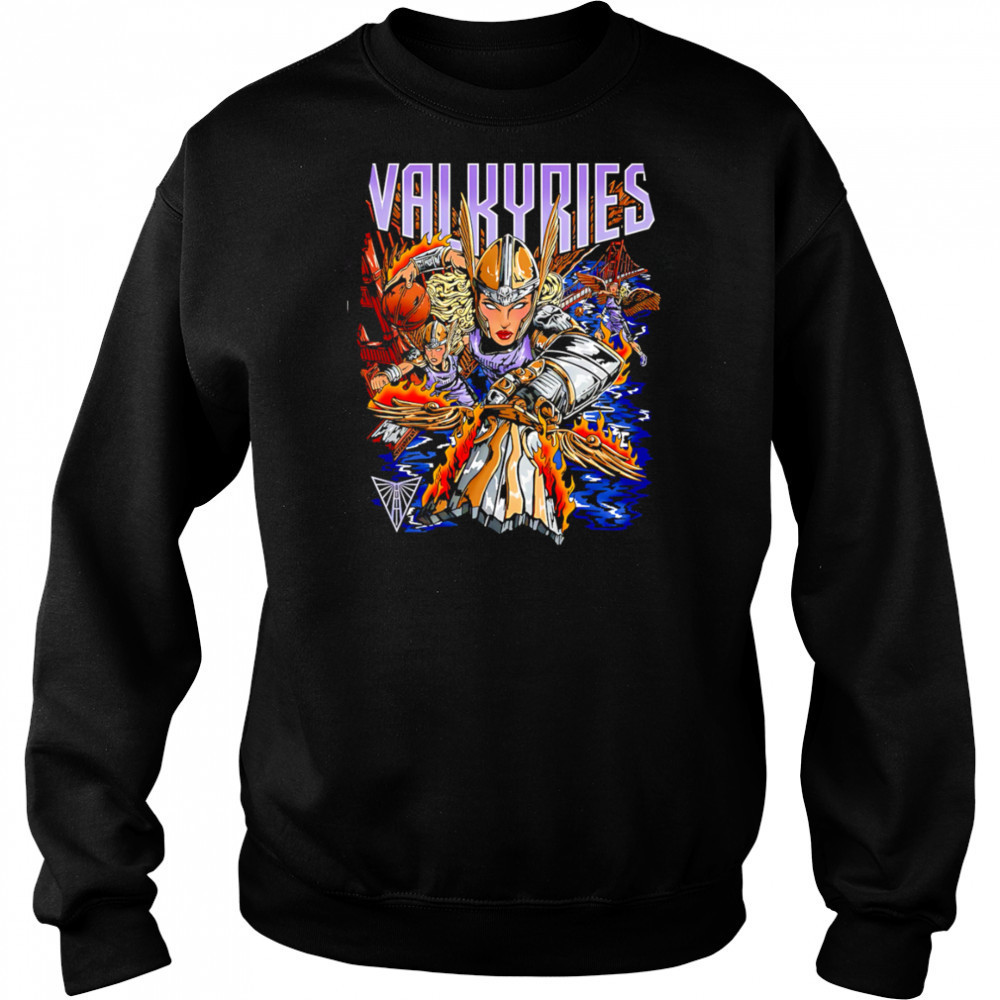 Wnba Valkyries female warrior shirt Sweatshirt