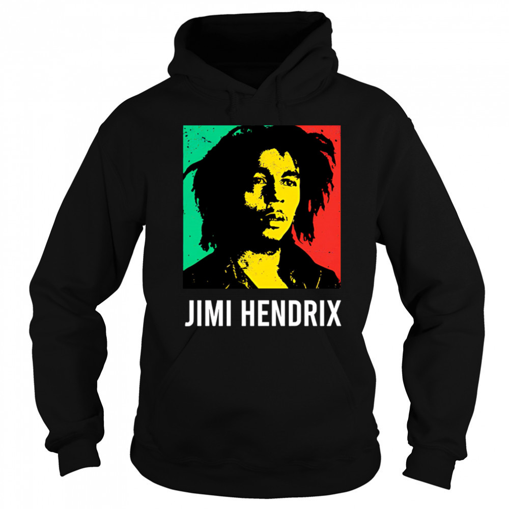 Jimi Hendrix Bob Marley shirt Hoodie