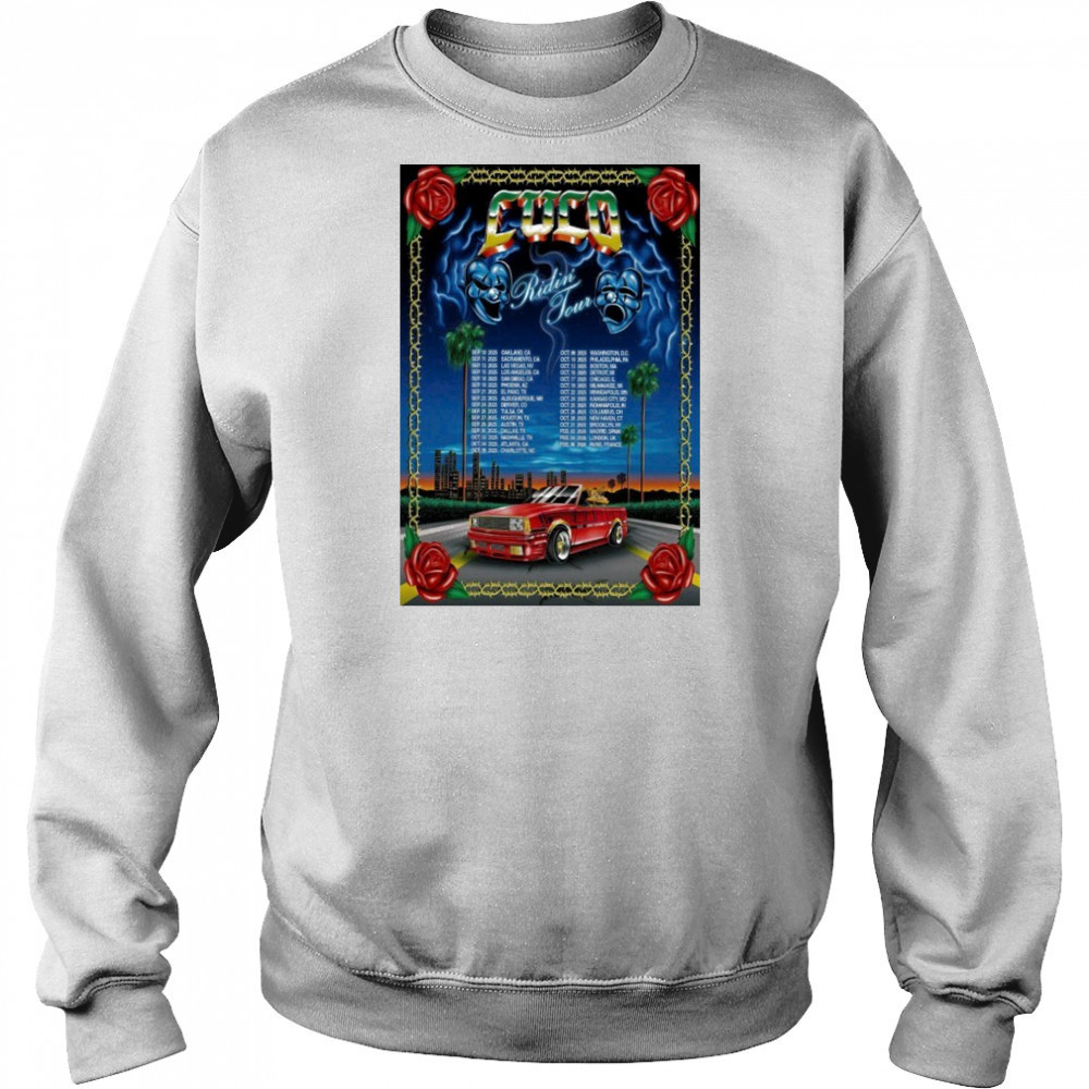 CUCO Ridin’ Tour 2025 Poster shirt Sweatshirt