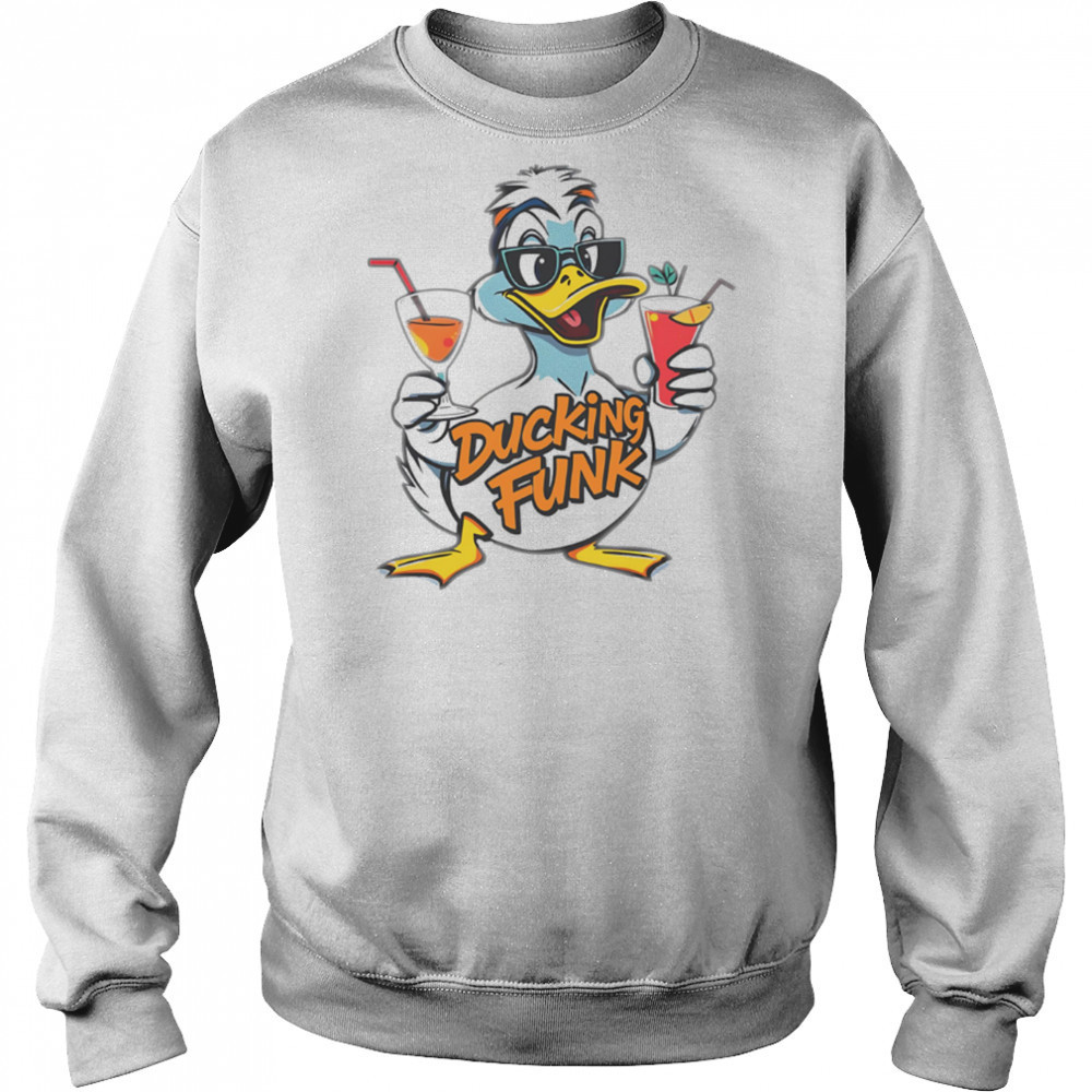 Ducking Funk Cocktails summer vibes cartoon shirt Sweatshirt