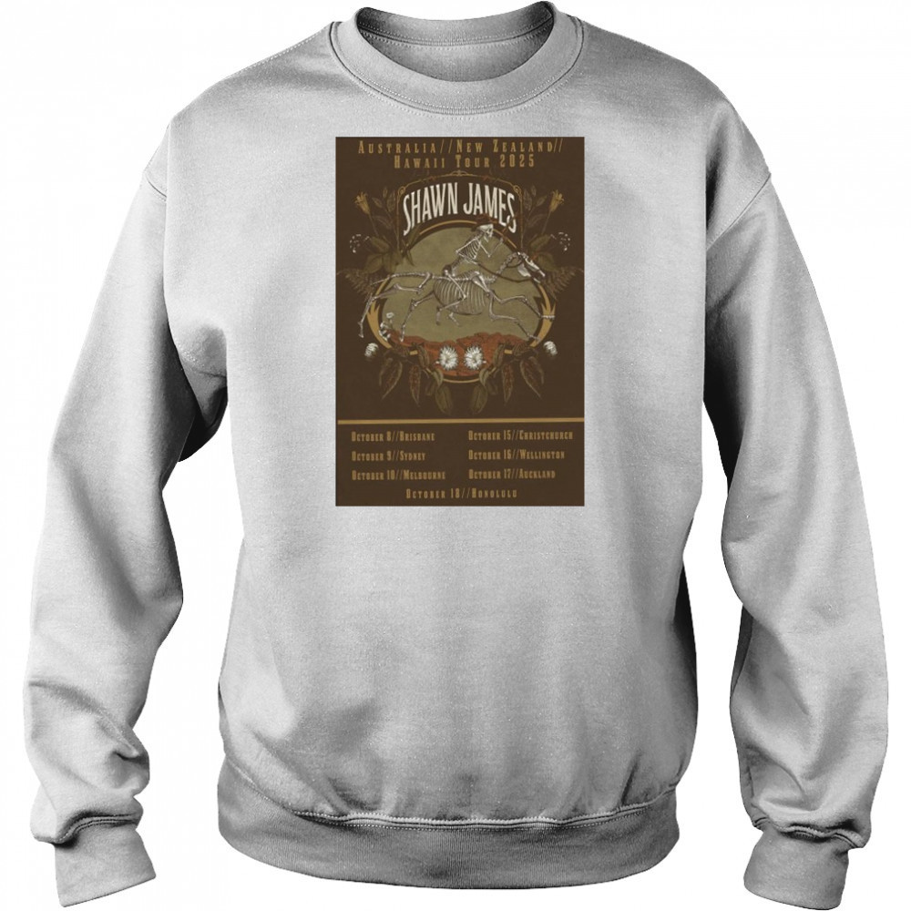 Shawn James October 2025 Tour Poster shirt Sweatshirt