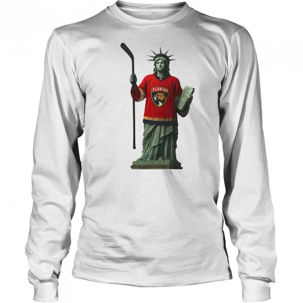 Statue of Liberty Panthers hockey NHL shirt Long Sleeved